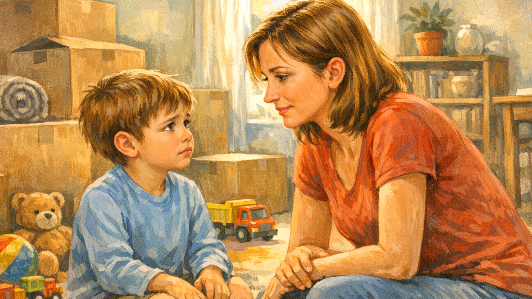 I genitori faticano ad aiutare i propri bambini ad affrontare serenamente i cambiamenti della vita quotidiana, come l'inserimento all'asilo, la nascita di un fratellino, un trasloco o il cambio di routine, con conseguenti capricci, regressioni e manifestazioni di ansia."