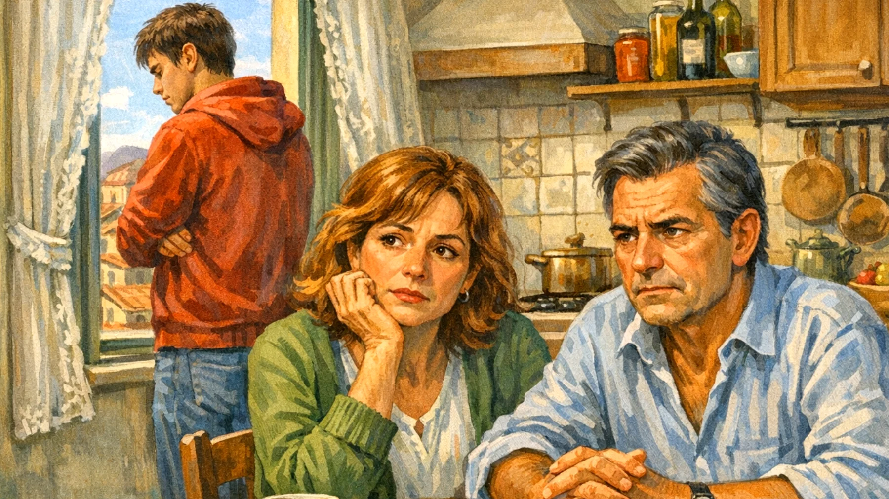 Genitori in difficoltà nel supportare figli giovani adulti che faticano ad accettare e gestire i cambiamenti di vita (laurea, lavoro, relazioni, autonomia) manifestando ansia, blocco emotivo e resistenza al distacco dal nucleo familiare"