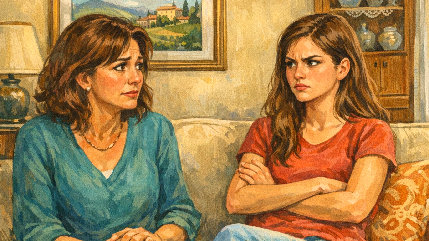 Una mamma fatica a stabilire limiti chiari con la figlia adolescente perché teme di compromettere il rapporto affettivo e di essere vista come autoritaria, finendo per cedere sistematicamente alle richieste anche quando ritiene che non siano appropriate"