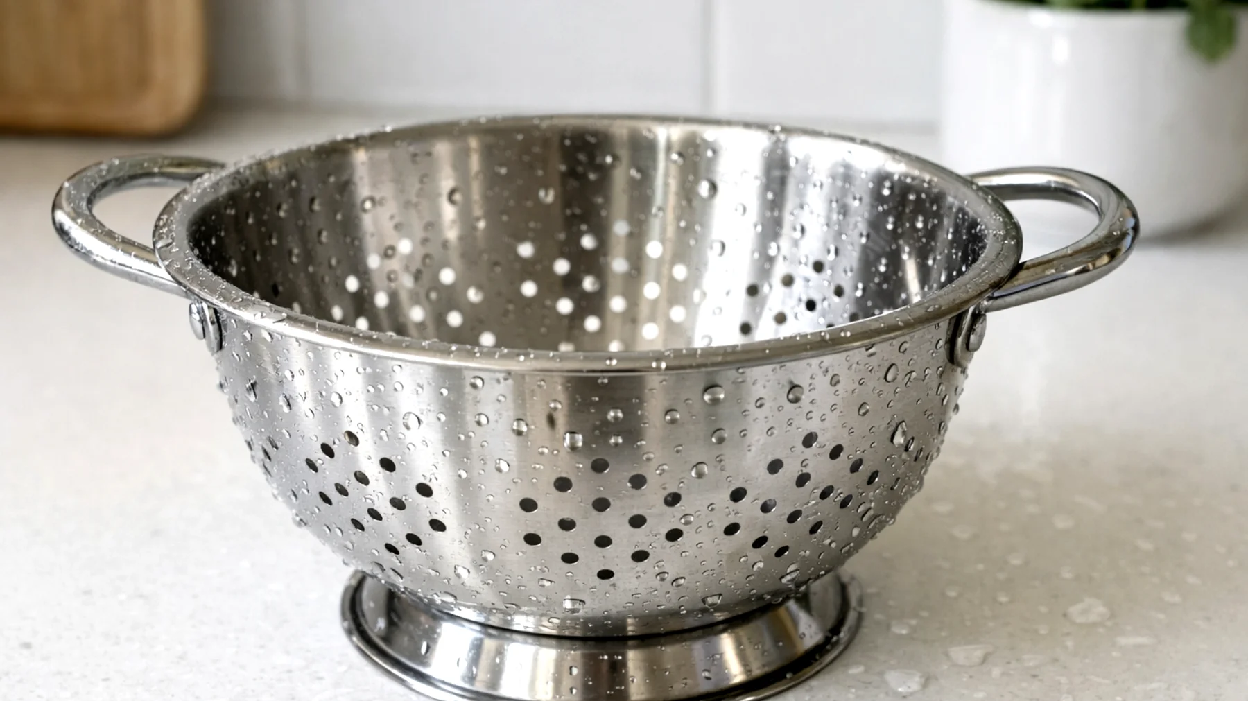 Come pulire e mantenere efficiente lo scolapasta per farlo durare più a lungo, evitando che i fori si ostruiscano con residui di amido e cibo"