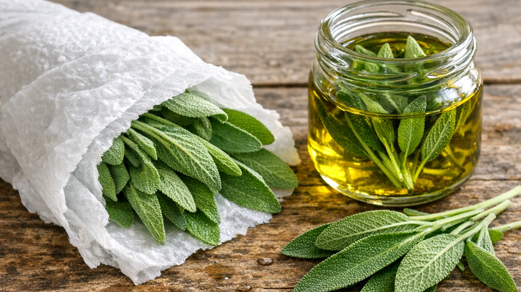 Come conservare correttamente la salvia in casa per evitare sprechi: consigli per mantenerla fresca in frigo, tecniche per congelarla nel freezer e metodi alternativi di conservazione in altri angoli della casa"